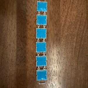 Kendra Scott Electra Cleo aqua/gold Bracelet Vintage/Rare